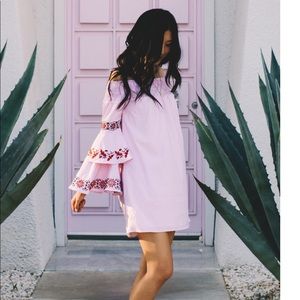 Off The Shoulder Pink Beatrice Revolve, Small, NWT